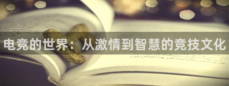 火狐电竞酒店：电竞的世界：从激情到智慧的竞技文化